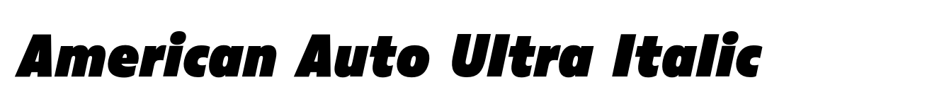 American Auto Ultra Italic image